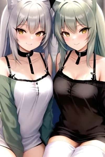 Lesbian catgirls